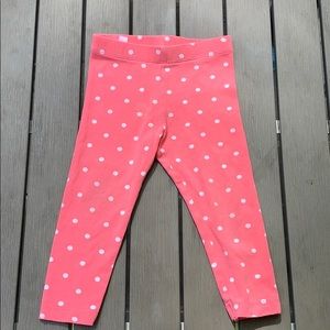 Primary Polka Dot Pink Legging